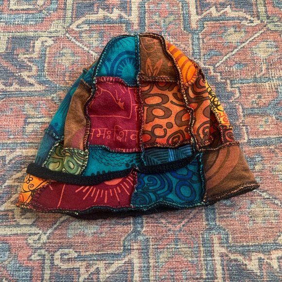 Hippie Patchwork Beanie - Picture 4 of 9